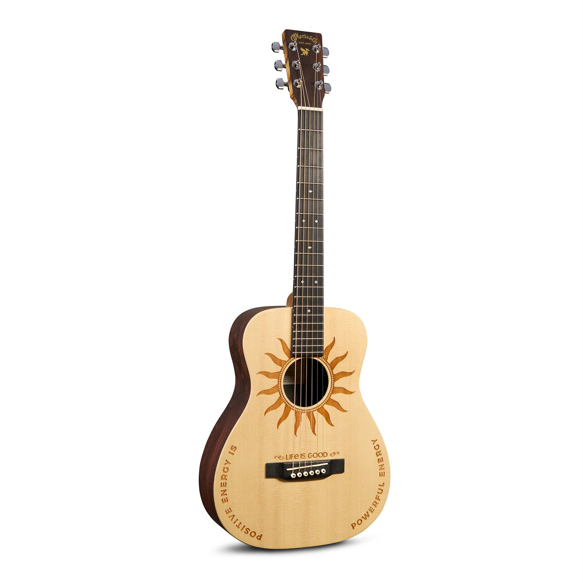 Martin Guitar x Life is Good Positive Energy Sun LX2 Acoustic Guitar