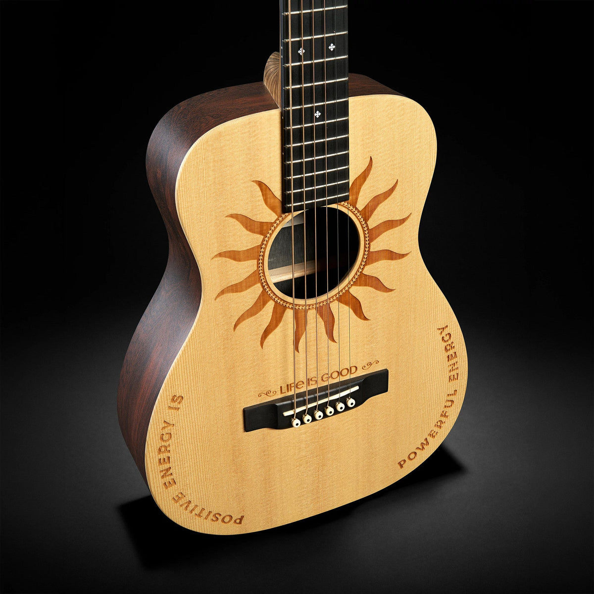 Martin Guitar x Life is Good Positive Energy Sun LX2 Acoustic Guitar
