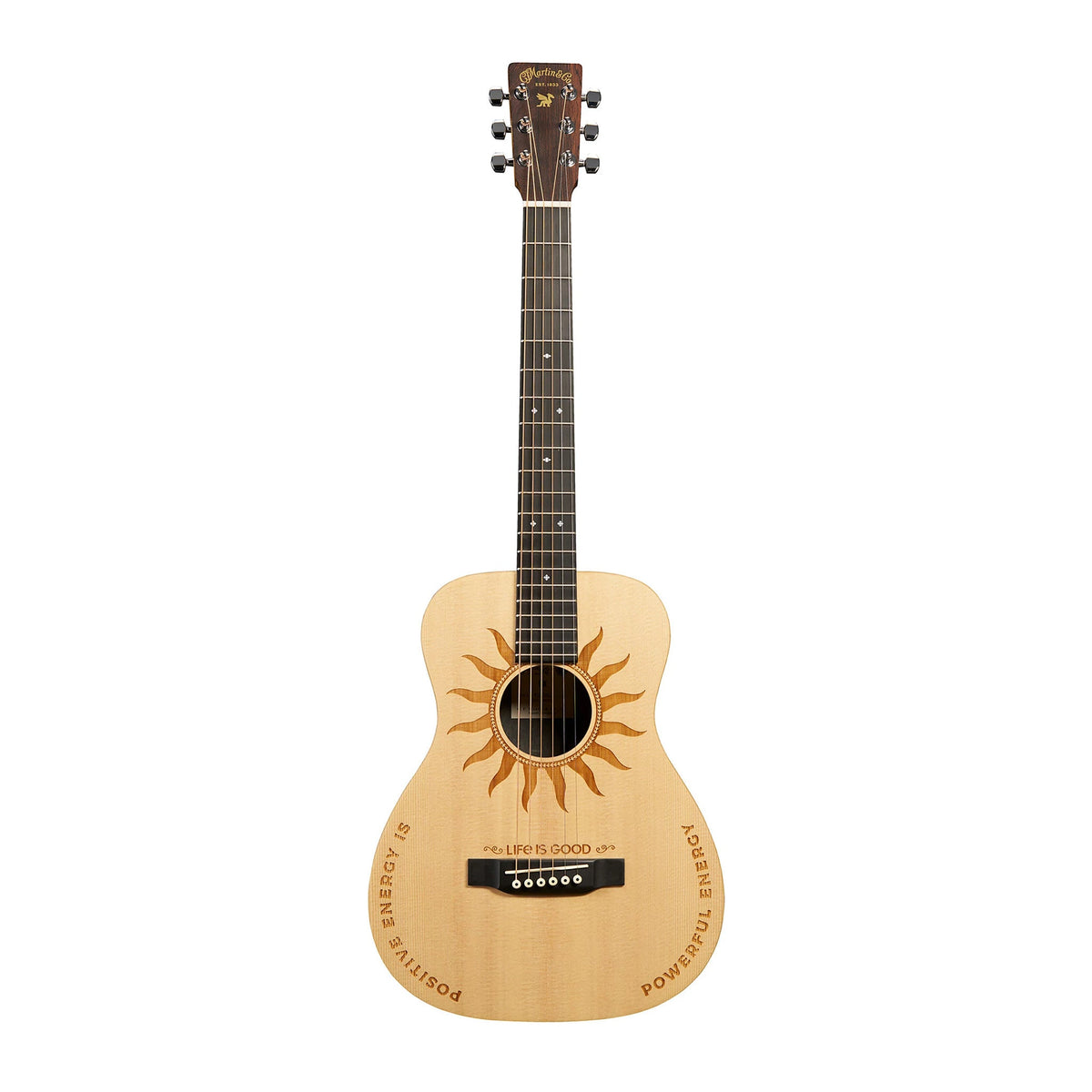 Martin Guitar x Life is Good Positive Energy Sun LX2 Acoustic Guitar