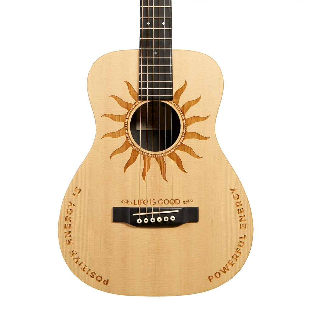 Martin Guitar x Life is Good Positive Energy Sun LX2 Acoustic Guitar