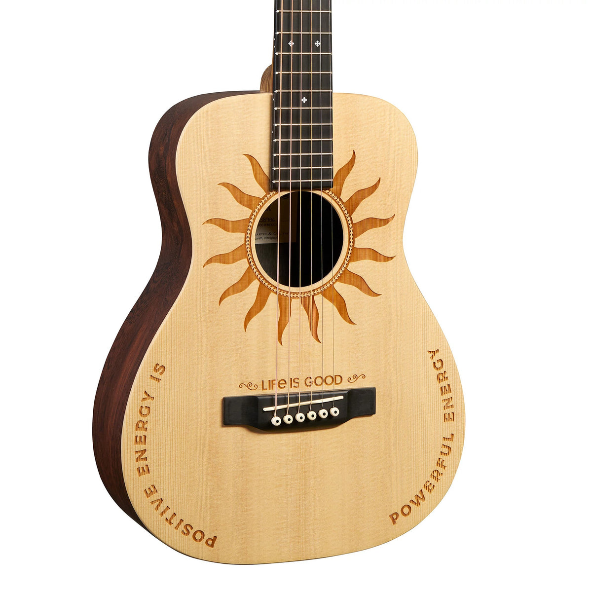 Martin Guitar x Life is Good Positive Energy Sun LX2 Acoustic Guitar