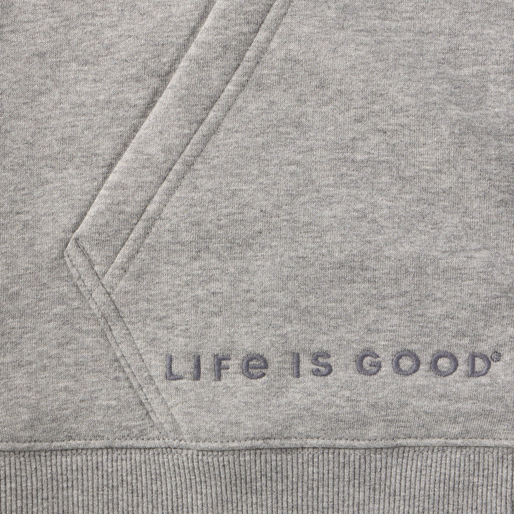 Men's Life is Good Crafty Wordmark Vibes Zip Hoodie product image 2