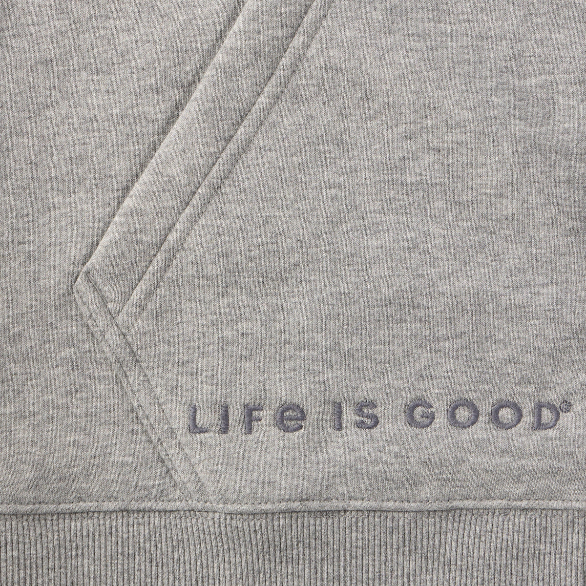 Men's Life is Good Crafty Wordmark Vibes Zip Hoodie product image 2