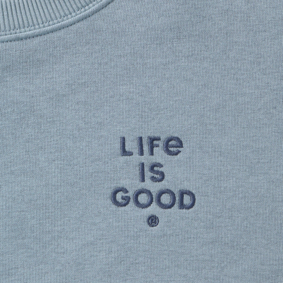 Men's LIG Stacked Wordmark Clean Good Vibes Crew