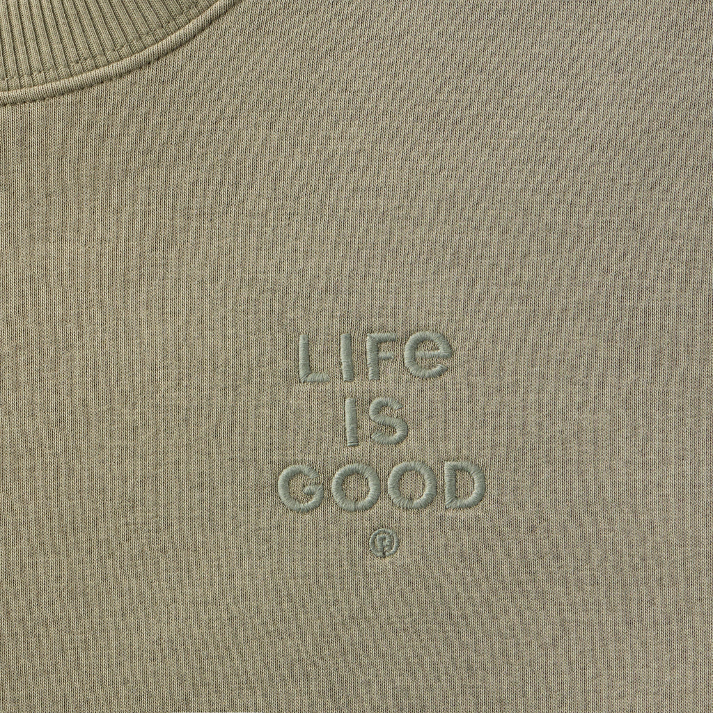 Men's LIG Stacked Wordmark Clean Good Vibes Crew