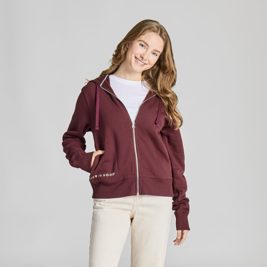 Women's Life is Good Crafty Wordmark Vibes Zip Hoodie product image 6