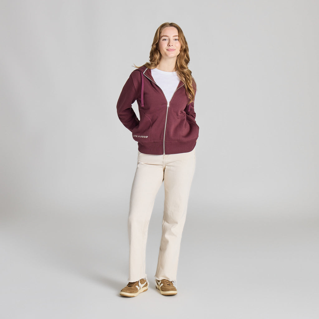 Women's Life is Good Crafty Wordmark Vibes Zip Hoodie product image 10
