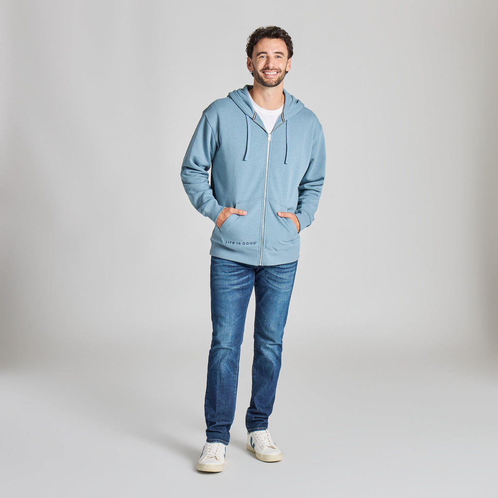 Men's Life is Good Crafty Wordmark Vibes Zip Hoodie product image 10