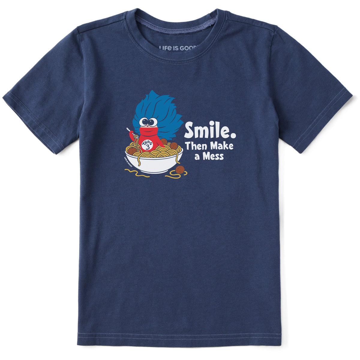 Kids Smile Then Make a Mess Short Sleeve Crusher Tee