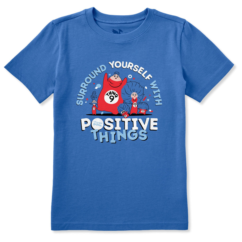 Kids Surround Yourself with Positive Things Short Sleeve Crusher Tee