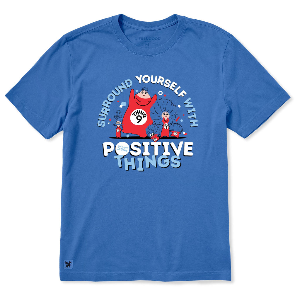 Men's Surround Yourself with Positive Things Short Sleeve Crusher Tee