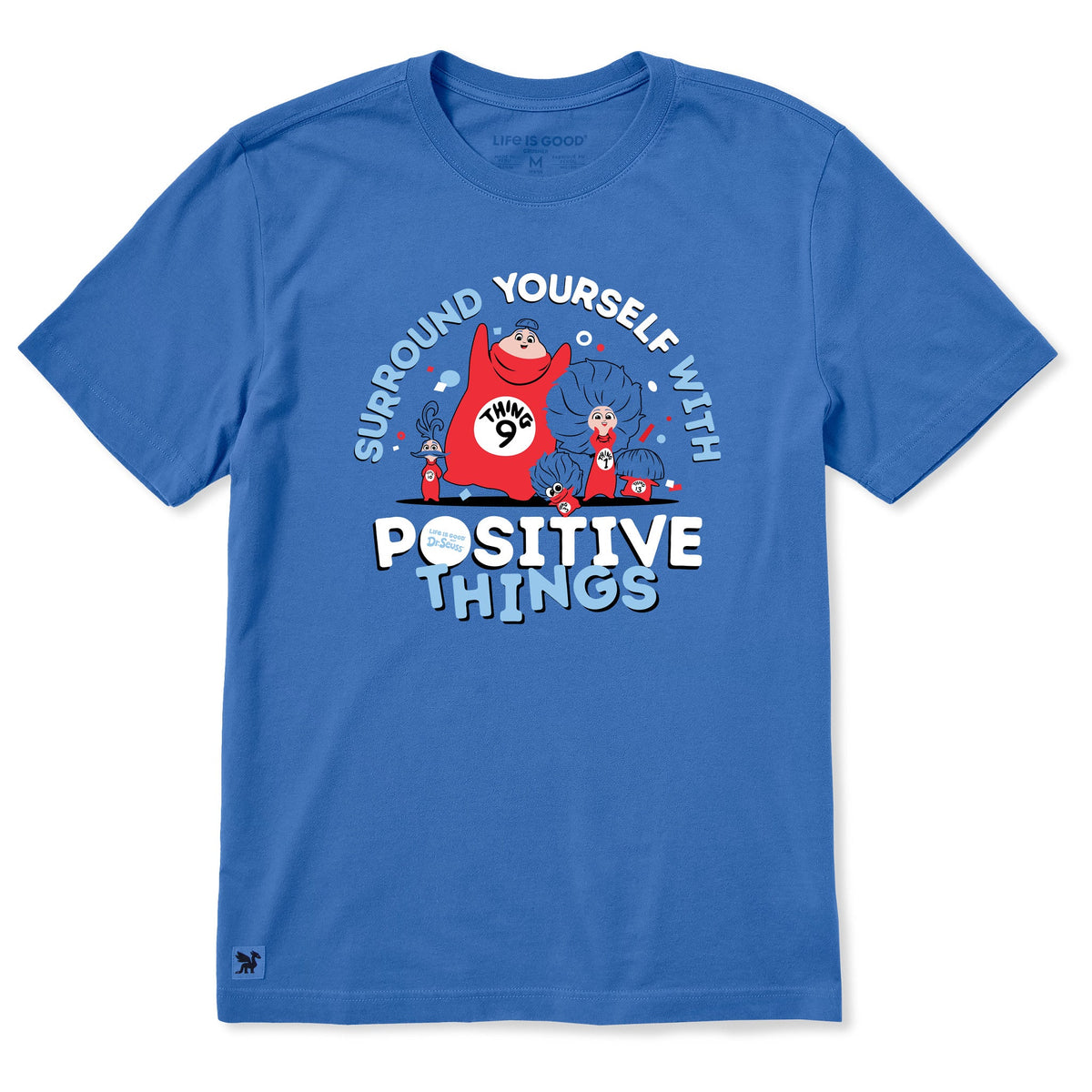 Men's Surround Yourself with Positive Things Short Sleeve Crusher Tee