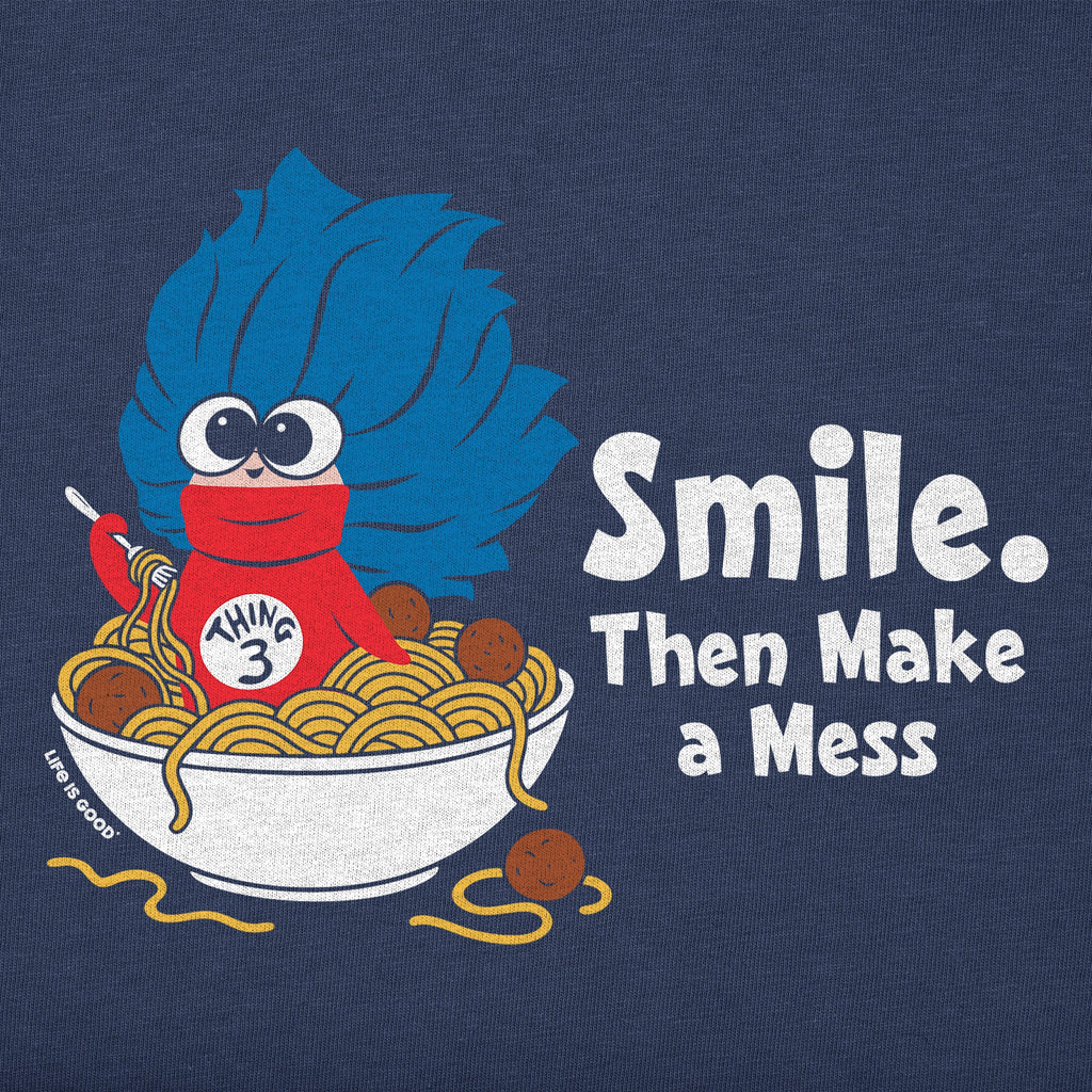 Toddler Smile Then Make a Mess Short Sleeve Crusher Tee