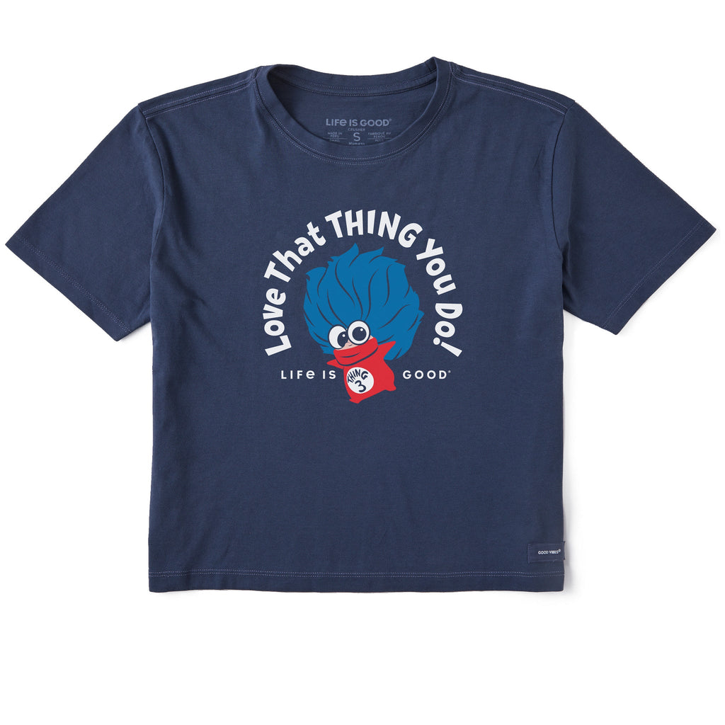 Women's Love that Thing You Do Short Sleeve Crusher Boxy Tee