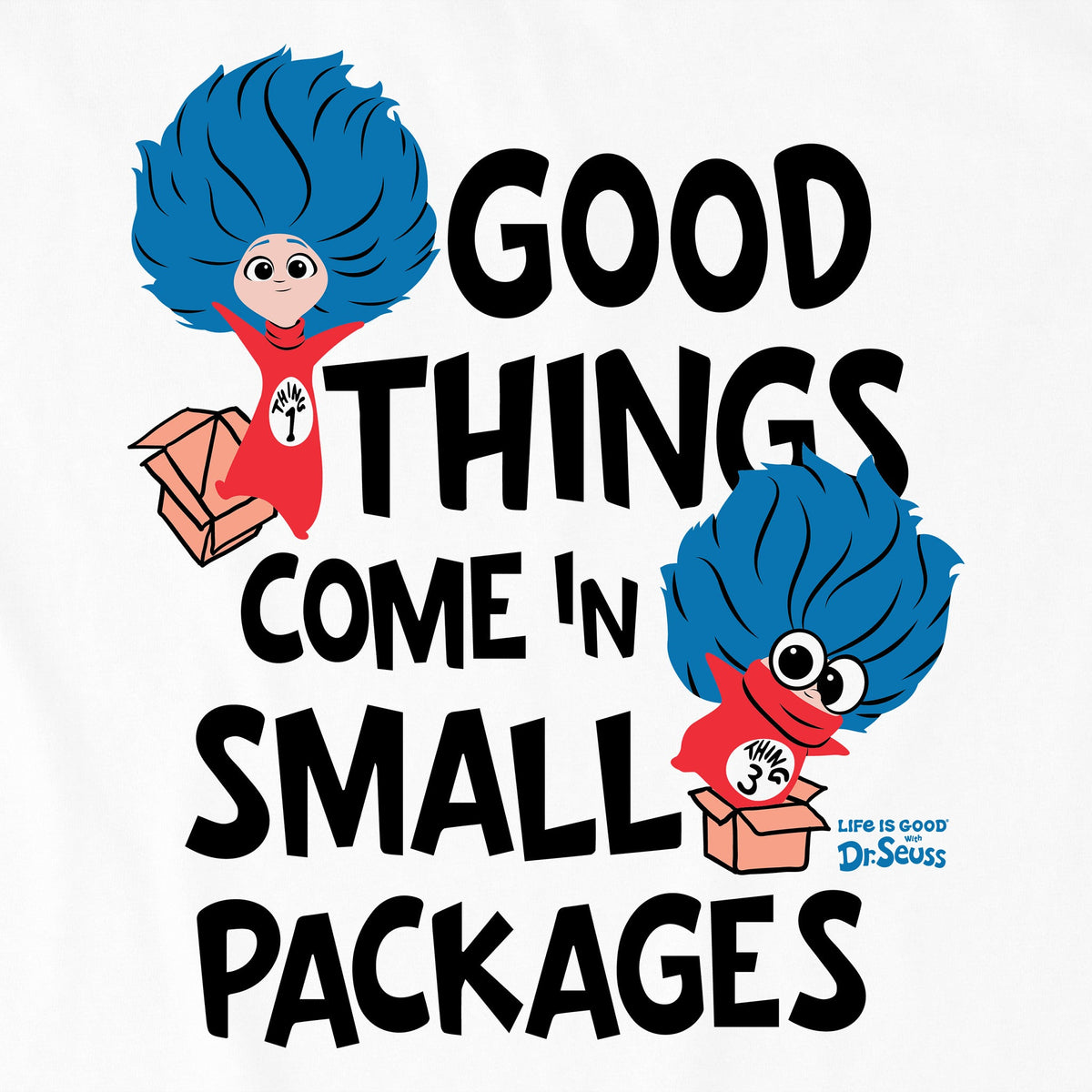 Women's Good Things come in Small Packages Short Sleeve Crusher Boxy Tee