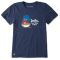 Women's Smile Then Make a Mess Short Sleeve Crusher Tee