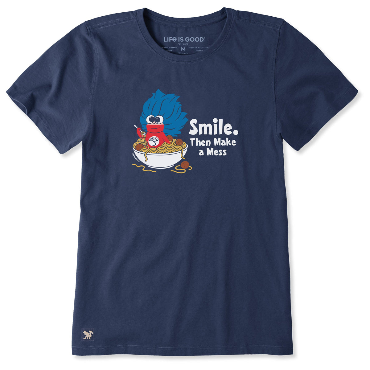 Women's Smile Then Make a Mess Short Sleeve Crusher Tee