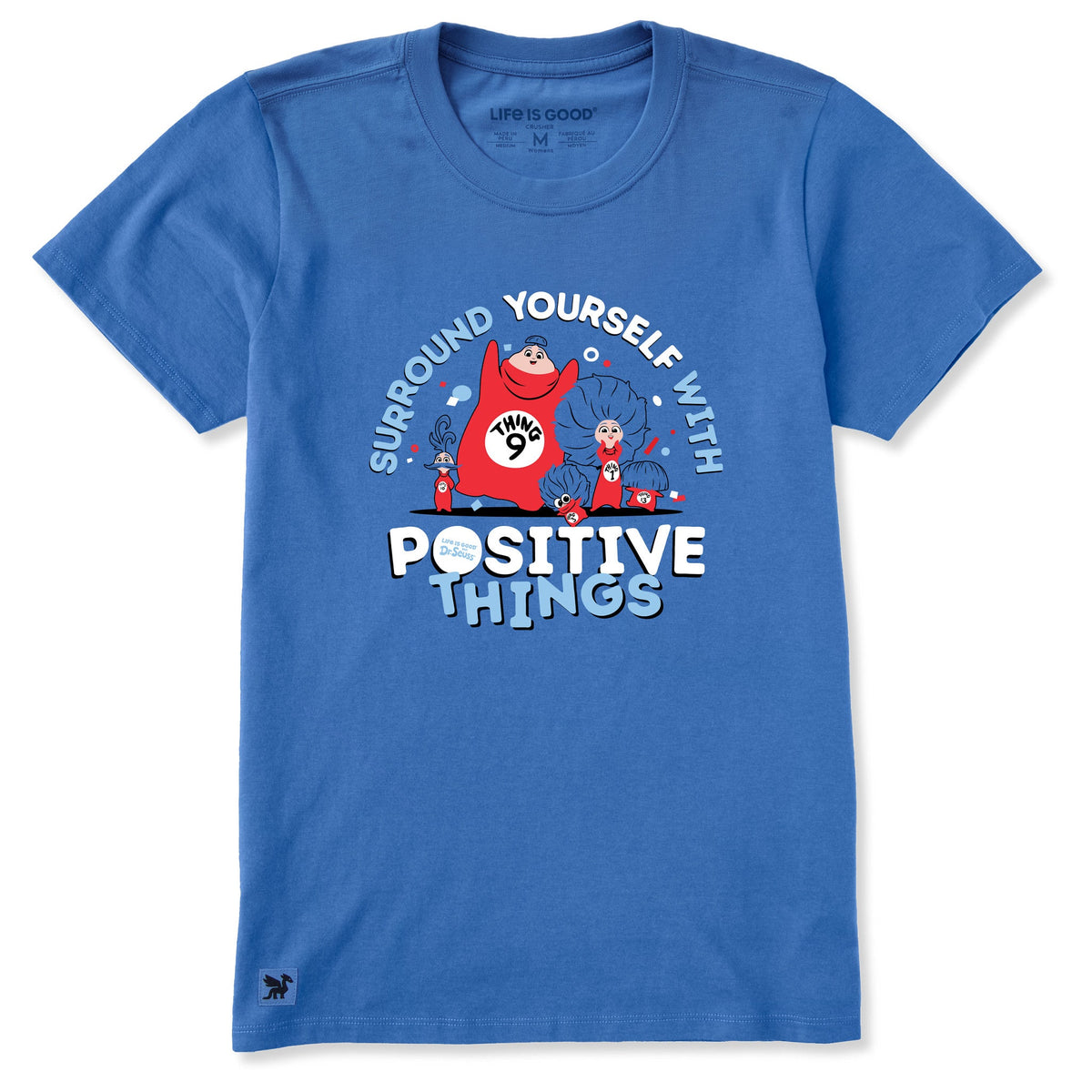 Women's Surround Yourself with Positive Things Short Sleeve Crusher Tee
