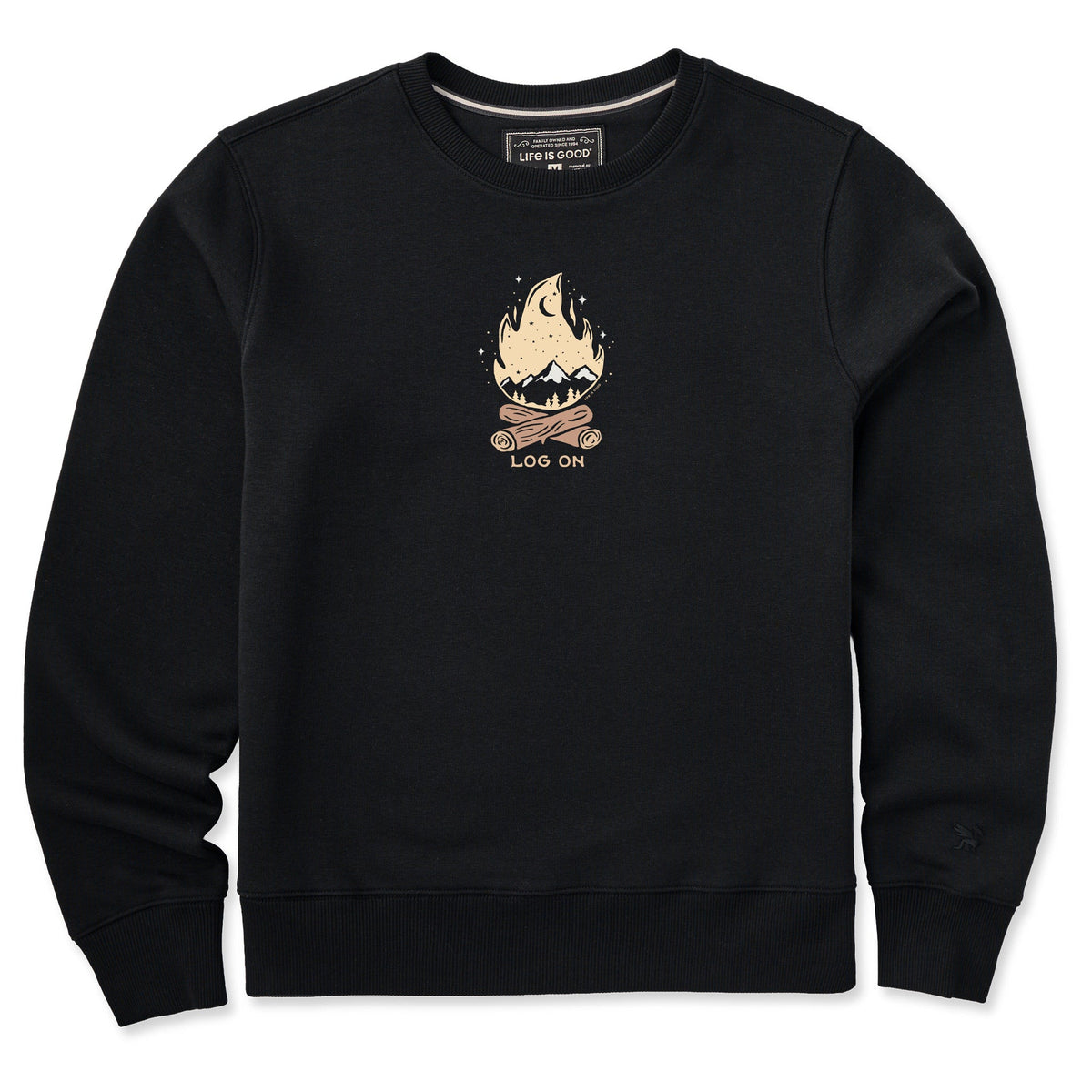 Women's Log On Landscape Good Vibes Crew