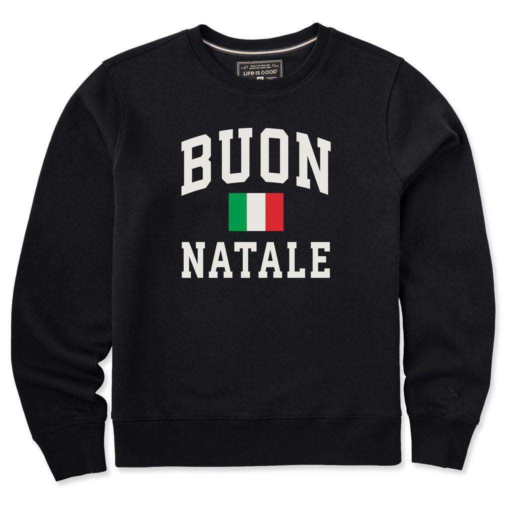 Women's Buon Natale Arch Good Vibes Crew