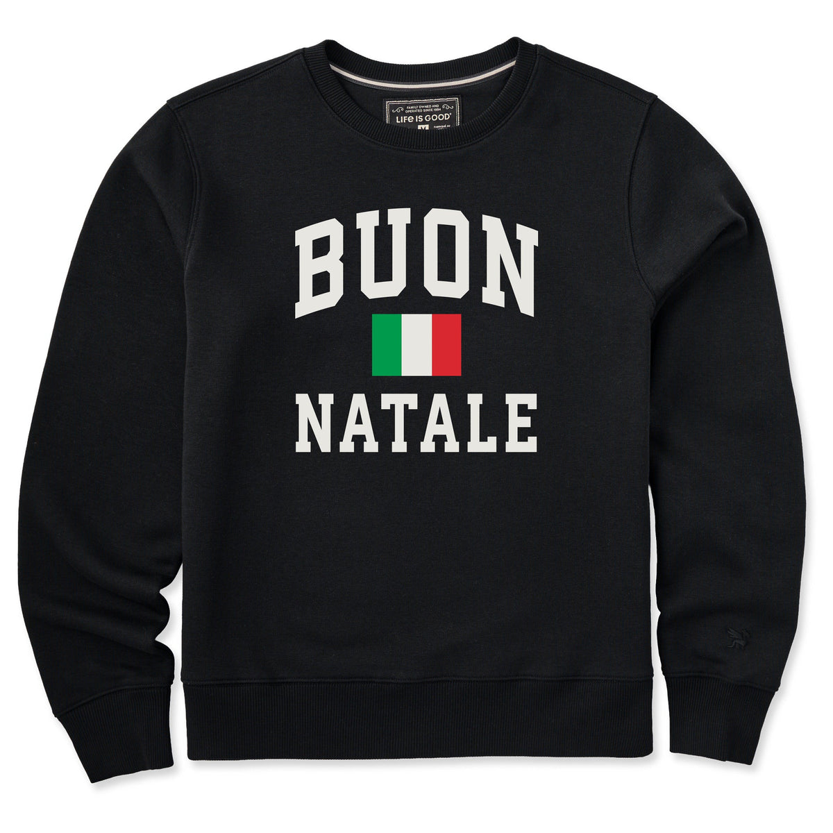 Women's Buon Natale Arch Good Vibes Crew