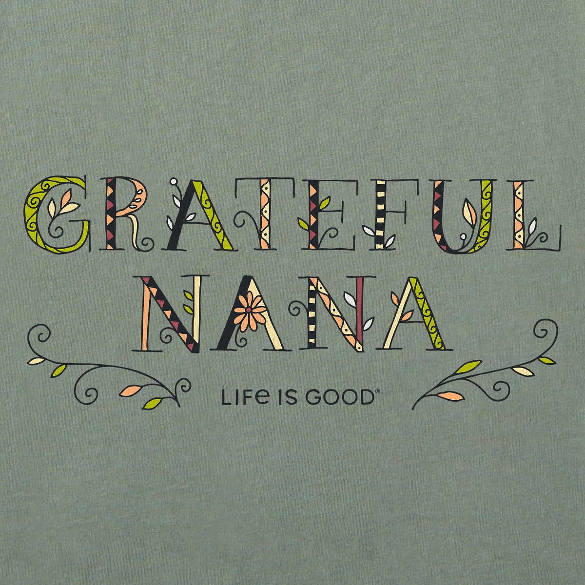 Women's Grateful Nana Doodle Long Sleeve Crusher Tee product image 4