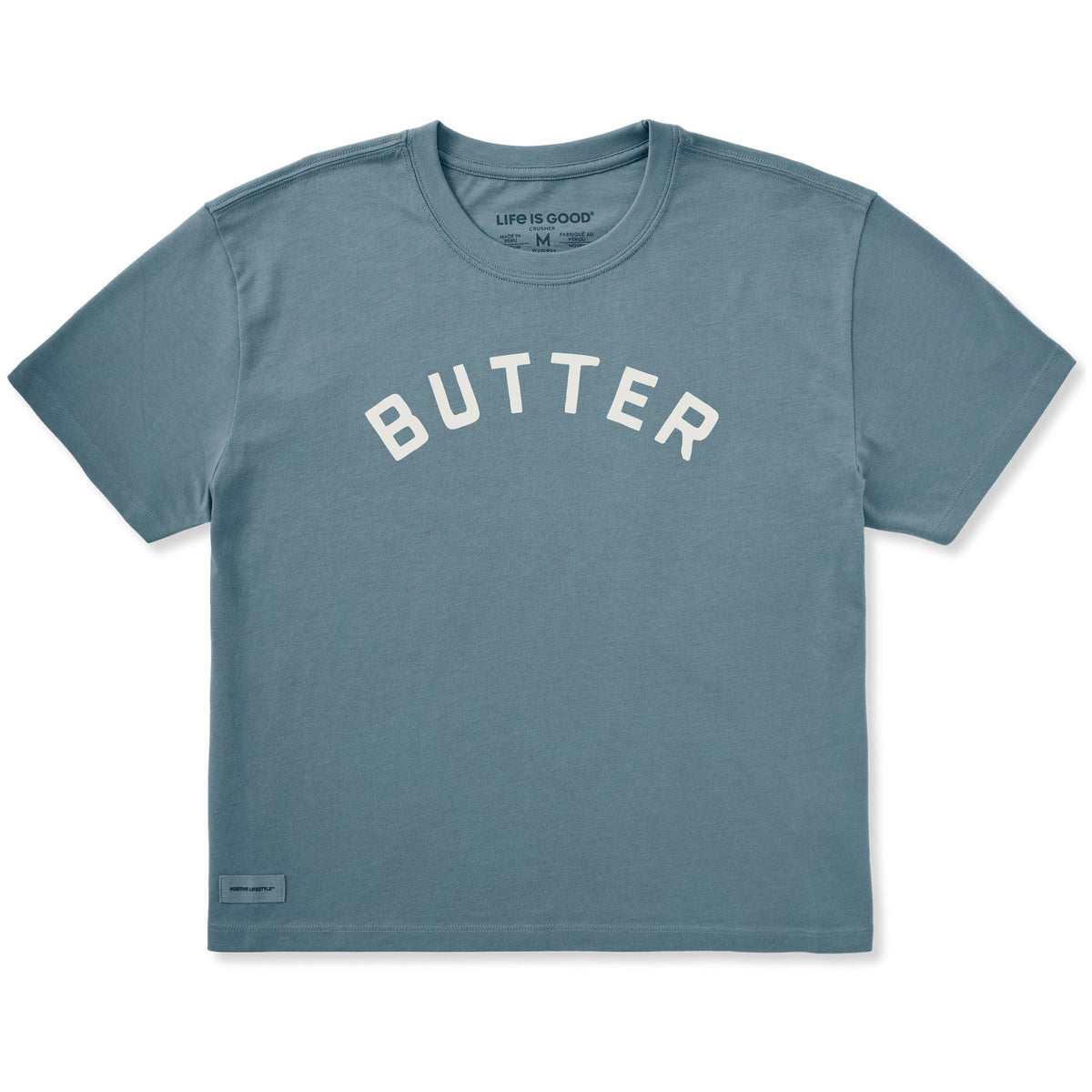 Women's Butter Old School Arch Short Sleeve Crusher Boxy Tee product image 1