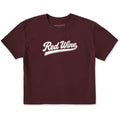 Women's Red Wine Ballyard Script Short Sleeve Crusher Boxy product image 1