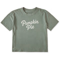 Women's Pumpkin Pie Scripty Short Sleeve Crusher Boxy Tee product image 1