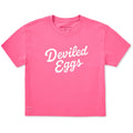 Women's Deviled Eggs Scripty Short Sleeve Crusher Boxy Tee product image 1