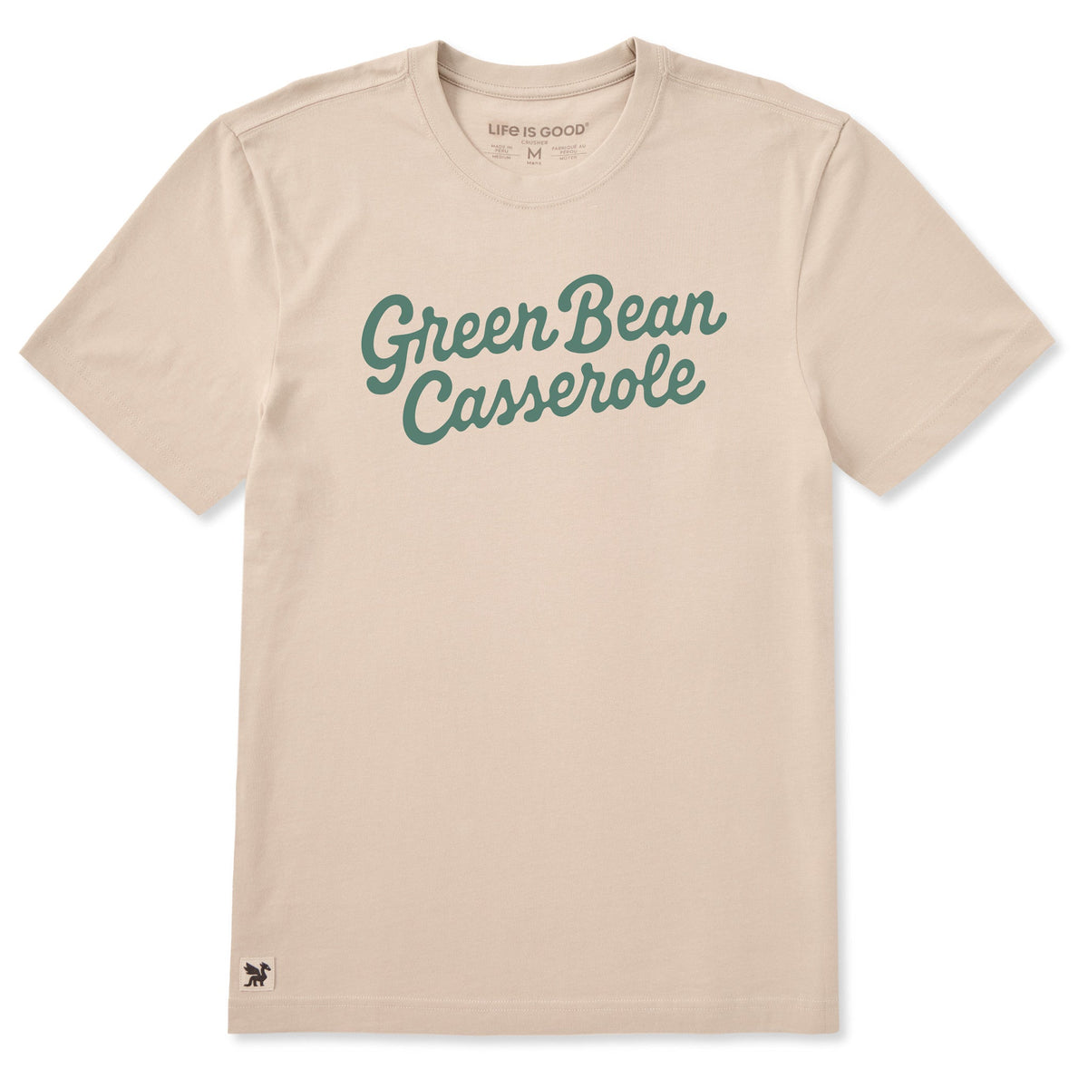 Men's Green Bean Casserole Scripty Short Sleeve Crusher Tee product image 1