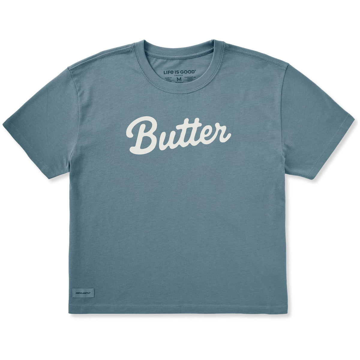 Women's Butter Scripty Short Sleeve Crusher Boxy Tee product image 1