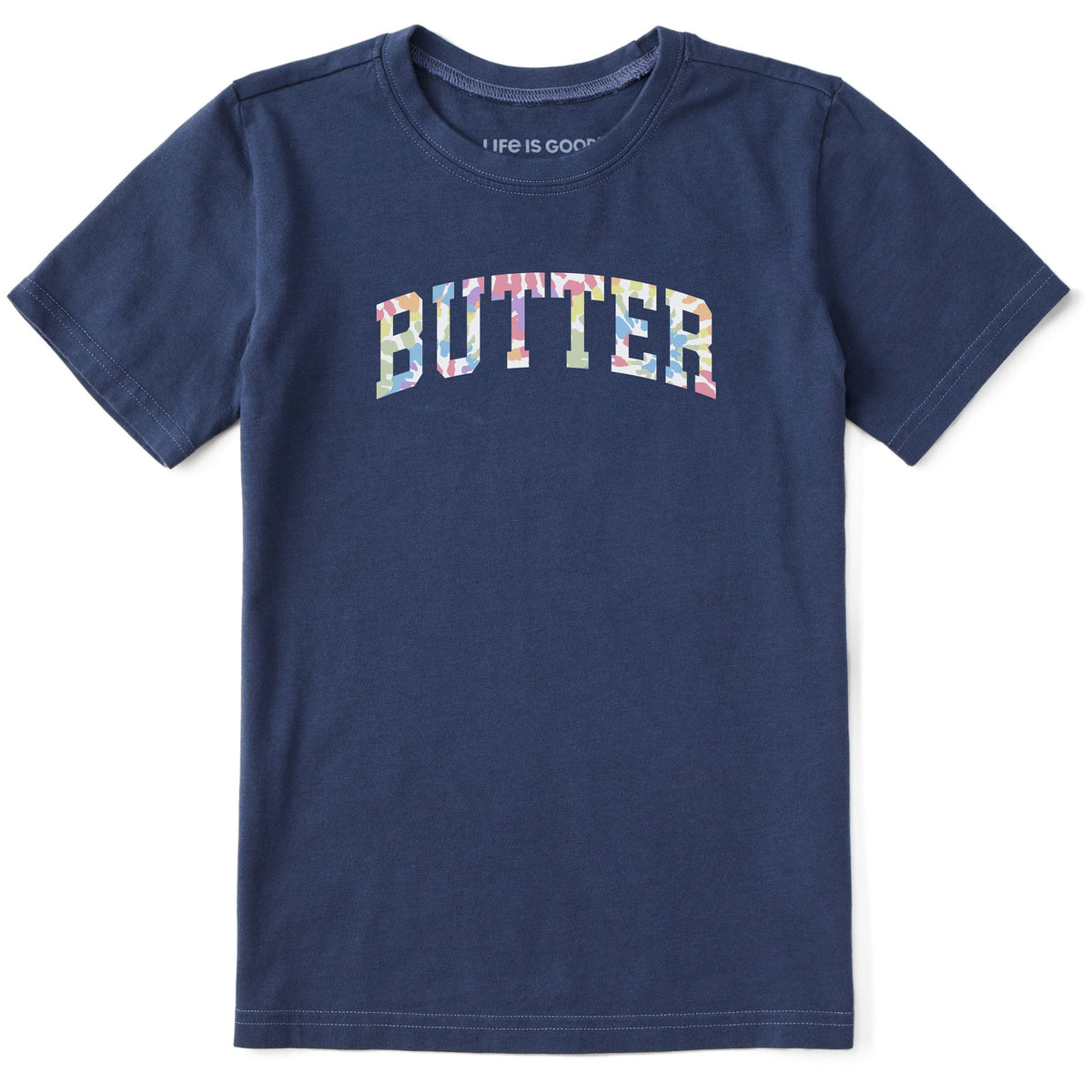 Kids Butter Tie Dye Arch Short Sleeve Crusher Tee product image 1