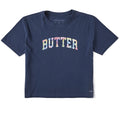 Women's Butter Tie Dye Arch Short Sleeve Crusher Boxy Tee product image 1