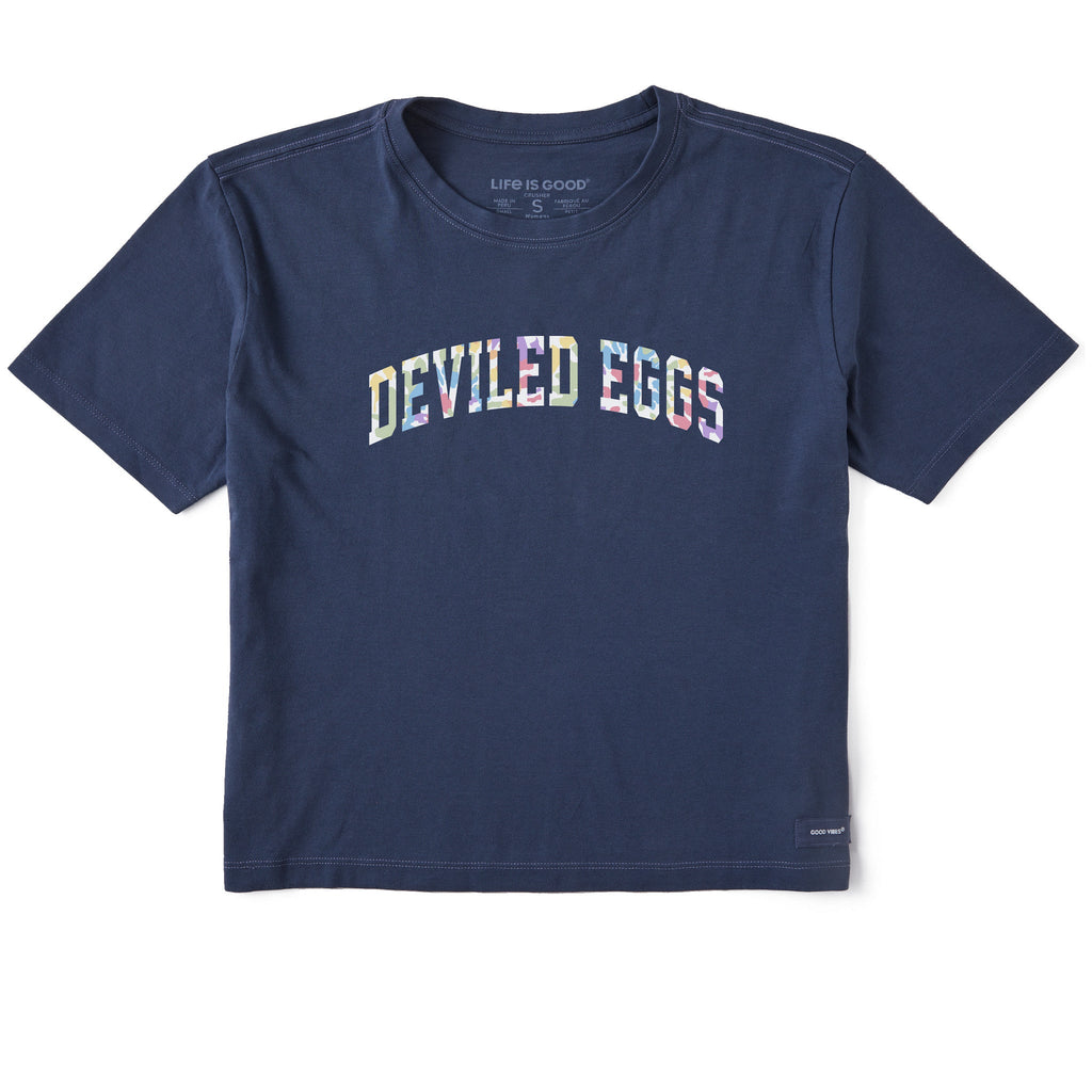 Women's Deviled Eggs Tie Dye Arch Short Sleeve Crusher Boxy product image 1