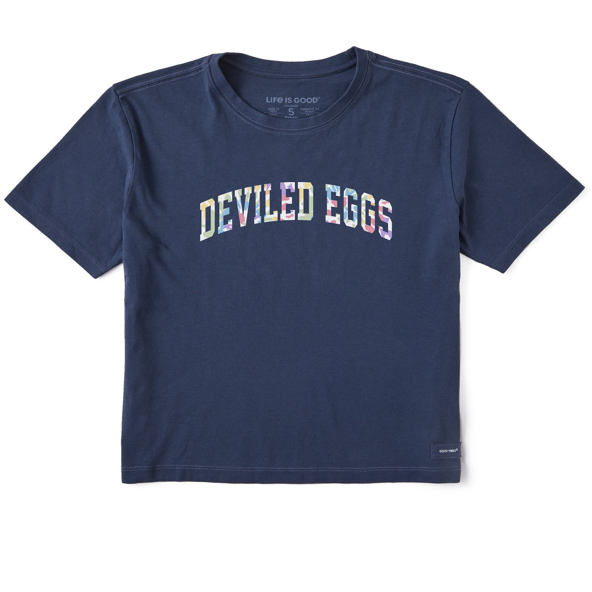 Women's Deviled Eggs Tie Dye Arch Short Sleeve Crusher Boxy product image 1