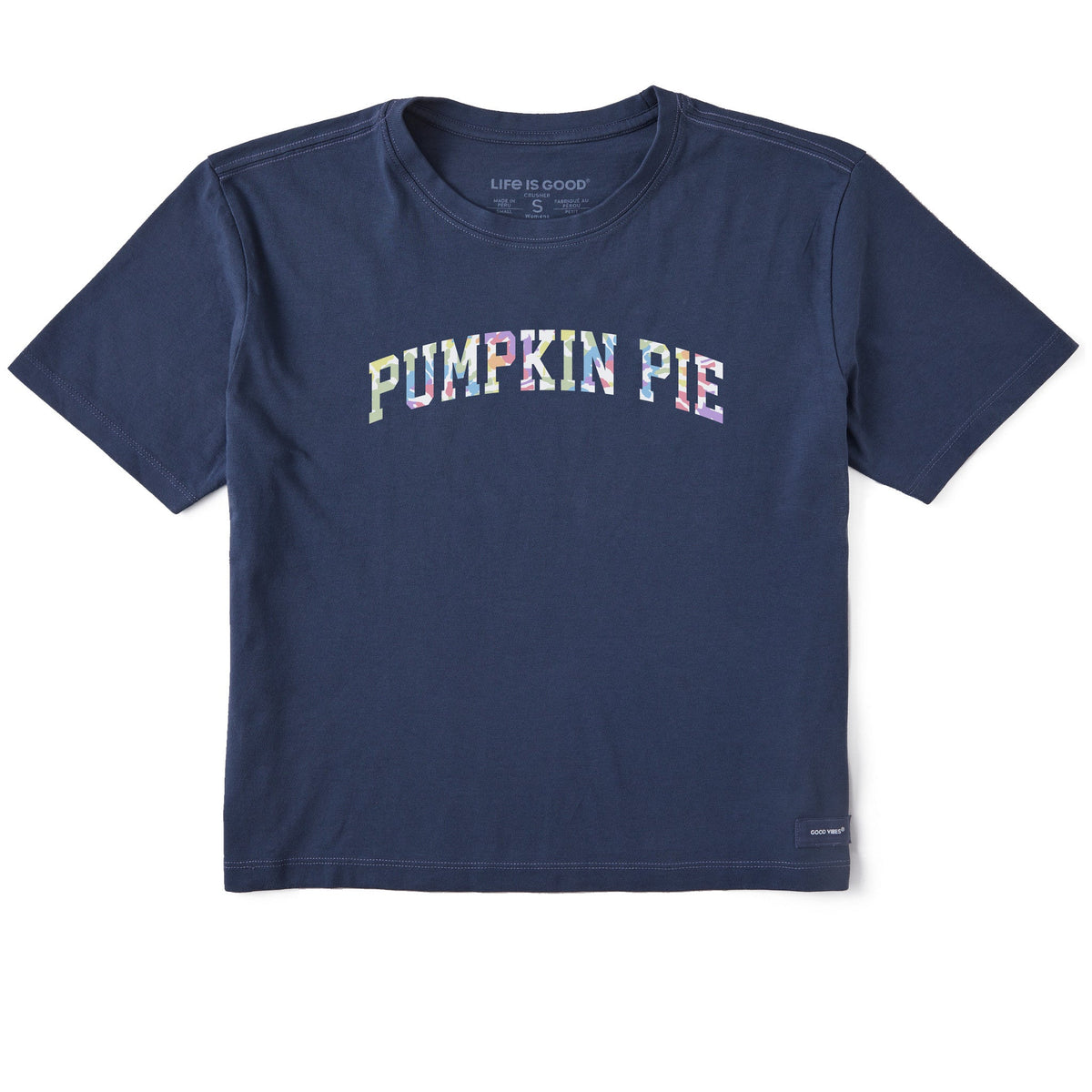 Women's Pumpkin Pie Tie Dye Arch Short Sleeve Crusher Boxy product image 1