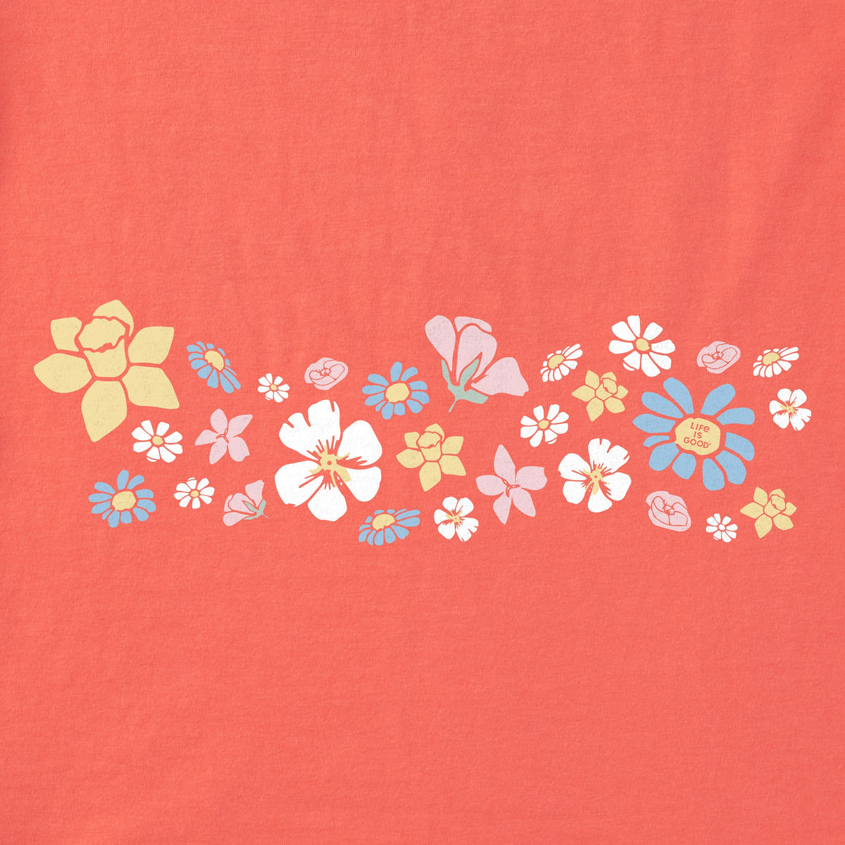 Women's Spring Wildflowers Pattern Short Sleeve Crusher Vee product image 4