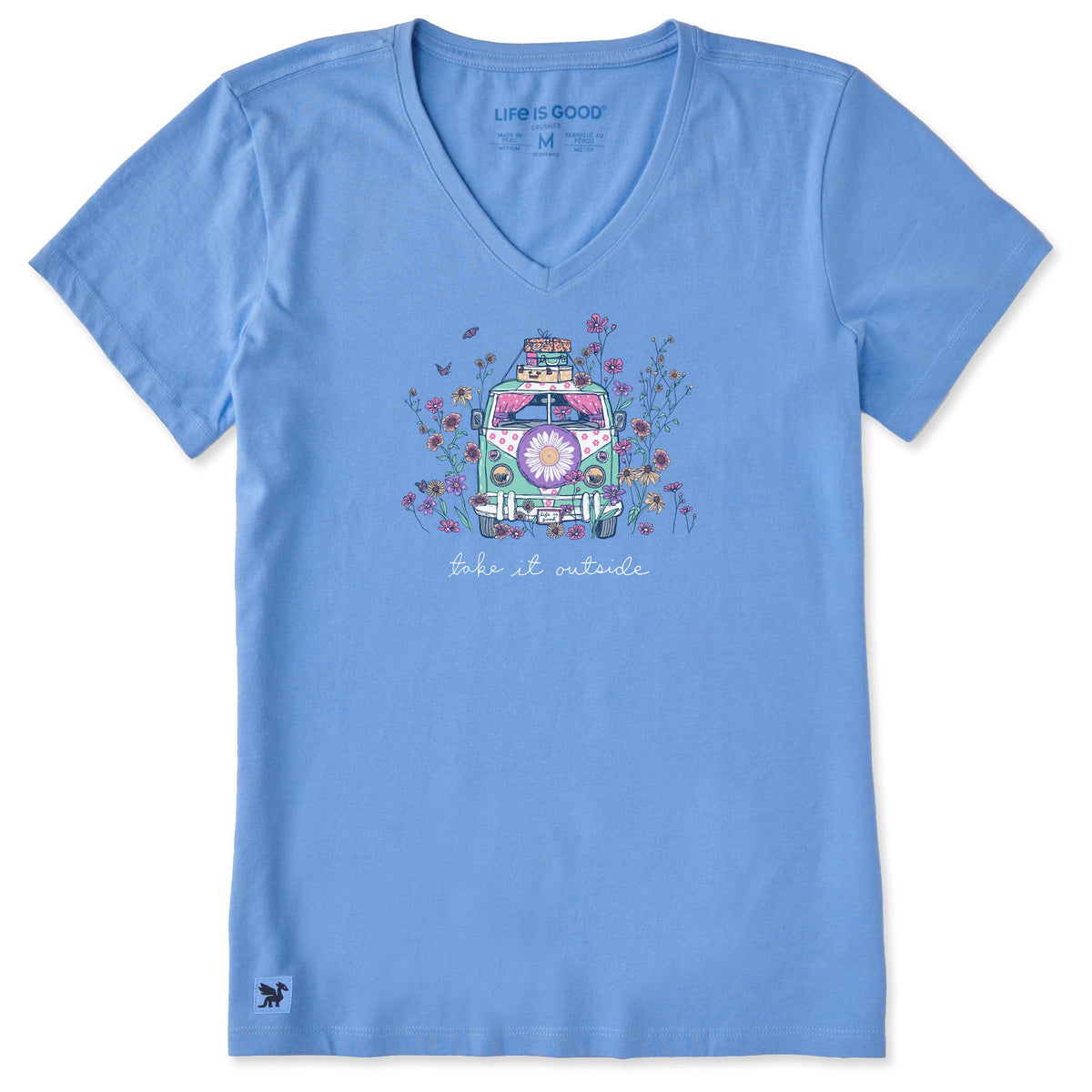 Women's Take It Outside Wildflower Van Short Sleeve Vee product image 1