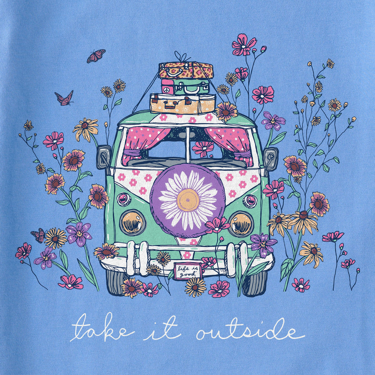 Women's Take It Outside Wildflower Van Short Sleeve Vee product image 2