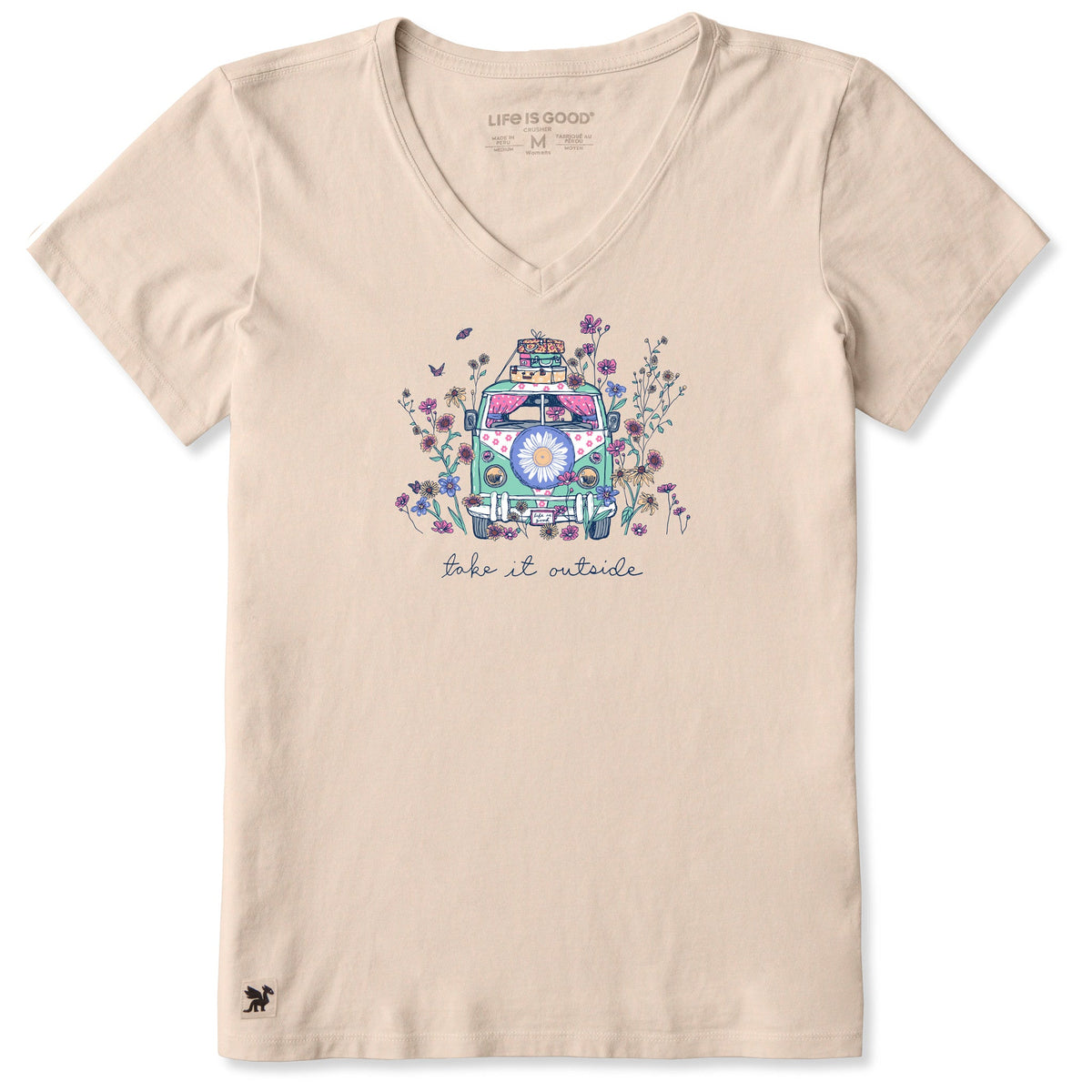 Women's Take It Outside Wildflower Van Short Sleeve Vee product image 3