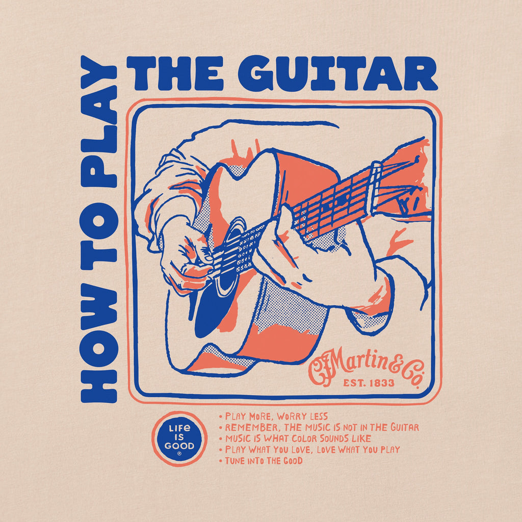 Men's How to Play Guitar Short Sleeve Crusher Tee product image 2