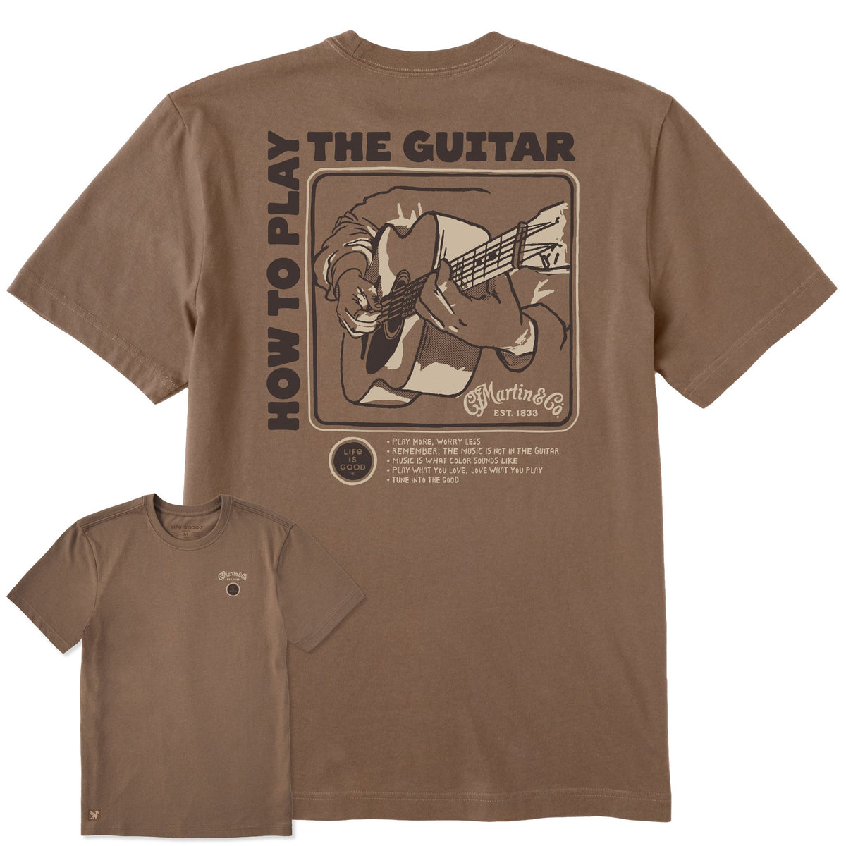 Men's How to Play Guitar Short Sleeve Crusher Tee product image 4