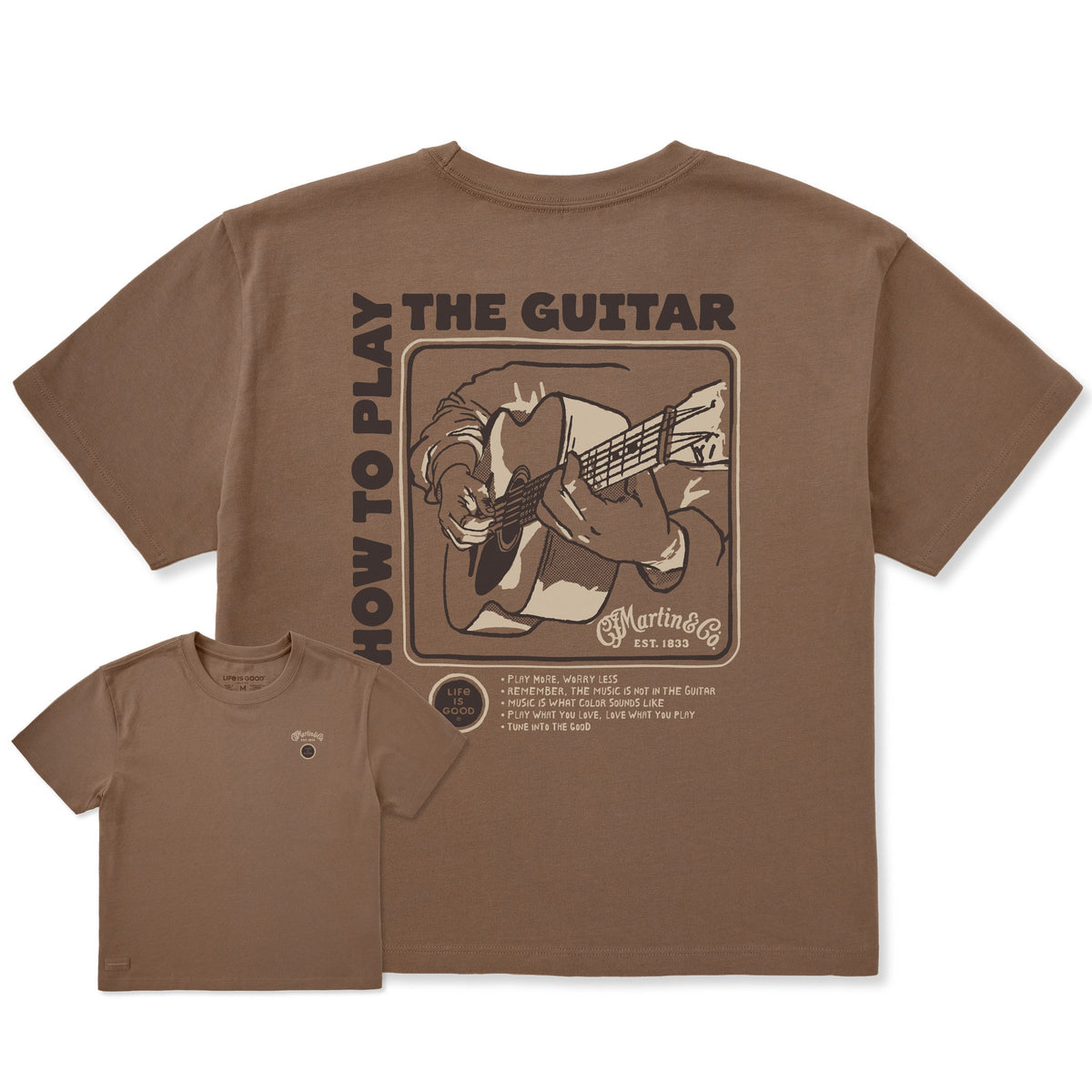 Women's How to Play Guitar Short Sleeve Crusher Boxy Tee product image 1