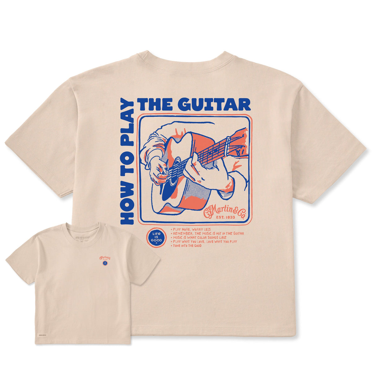 Women's How to Play Guitar Short Sleeve Crusher Boxy Tee product image 4