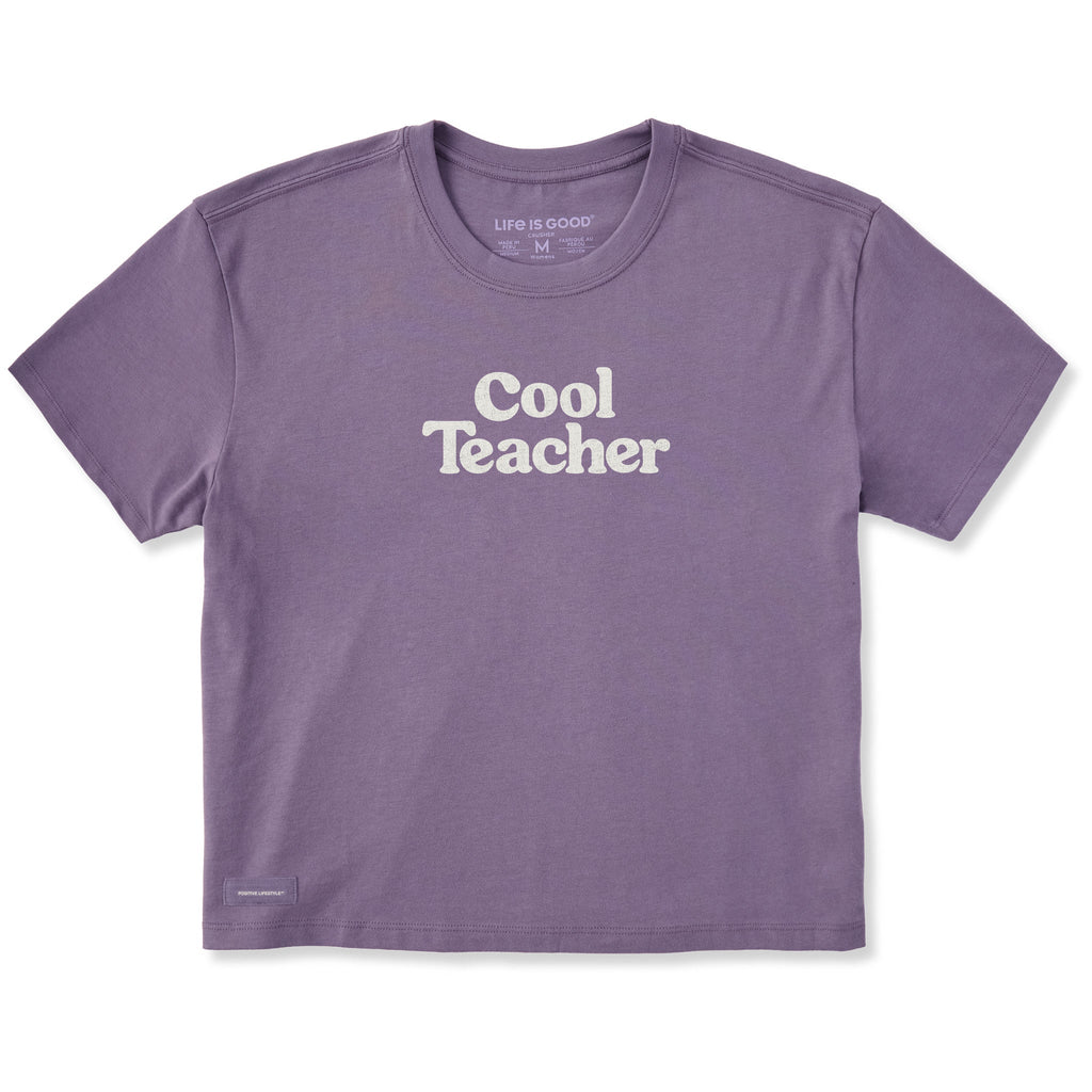 Women's One Cool Teacher Short Sleeve Crusher Boxy Tee product image 1