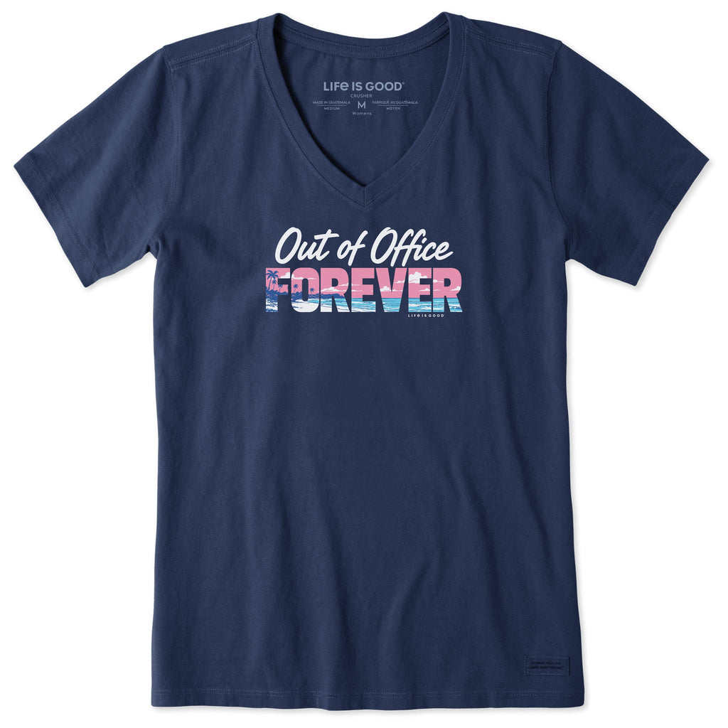Women's Out of Office Forever Beach Short Sleeve Crusher Vee product image 1