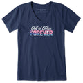 Women's Out of Office Forever Beach Short Sleeve Crusher Vee product image 1