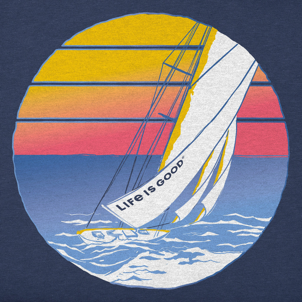 Men's Sailboat Circle Short Sleeve Crusher Tee product image 2