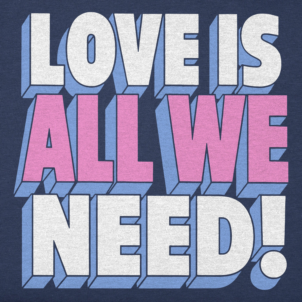 Women's Love is All We Need Stack Short Sleeve Crusher Boxy product image 2